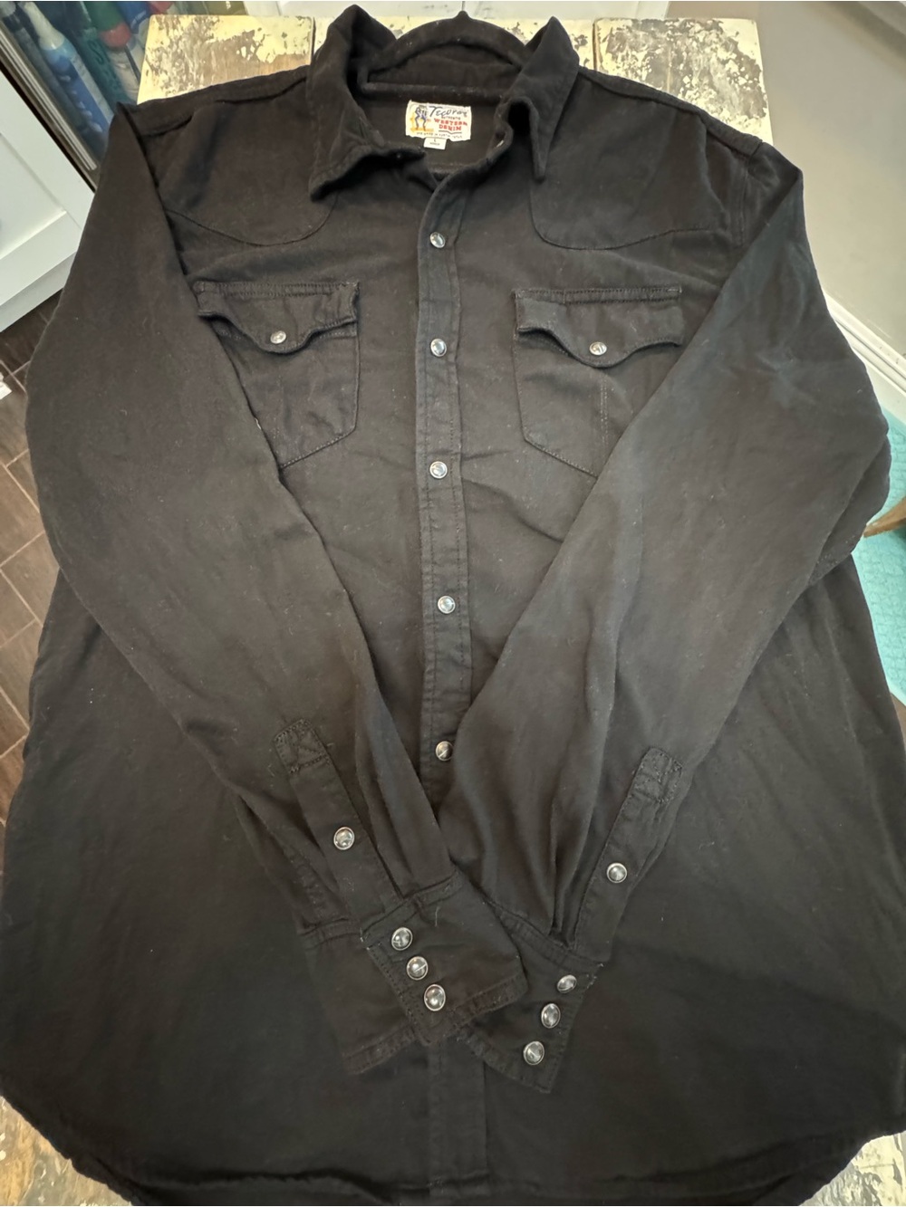 Men’s Tecova Denim Peral Snap Button Down